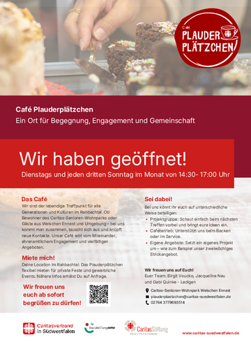 Wir haben geöffnet.